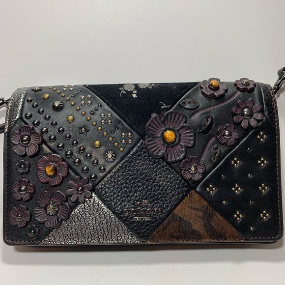 Coach Quilted Tea Rose Crossbody - Picture 10 of 16